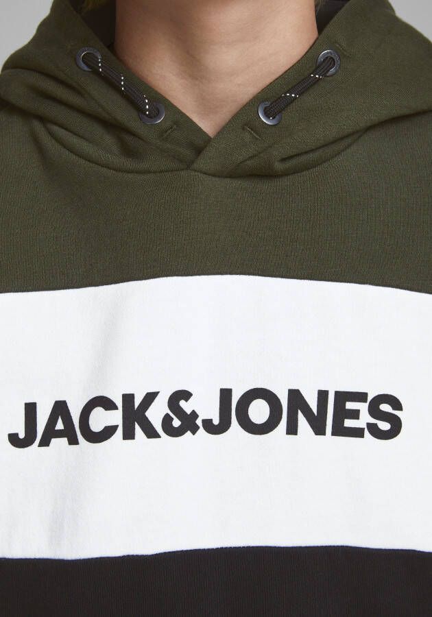 Jack & Jones Junior Hoodie JJELOGO BLOCKING SWEAT H