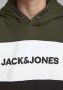 Jack & jones JUNIOR hoodie JJELOGO met logo donkergroen donkerblauw Sweater 128 - Thumbnail 7