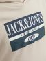 Jack & jones JUNIOR hoodie JORARTHUR met logo beige Sweater Jongens Sweat (duurzaam) Capuchon 164 - Thumbnail 5
