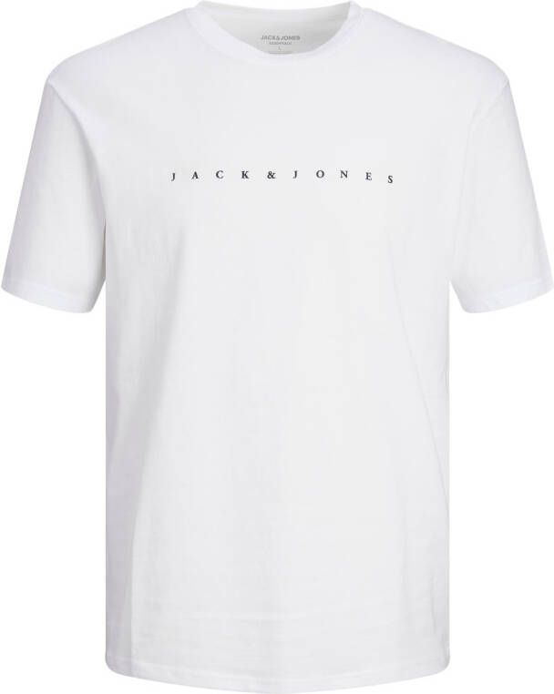 Jack & jones JUNIOR T-shirt JJESTAR met tekst wit Jongens Katoen Ronde hals 140 - Foto 6
