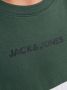 Jack & jones JUNIOR T-shirt JJEREID donkergroen donkerblauw wit Jongens Katoen Ronde hals 152 - Thumbnail 4