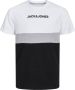 Jack & jones JUNIOR T-shirt JJEREID wit zwart grijs melange Jongens Katoen Ronde hals 116 - Thumbnail 5