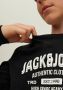 Jack & jones JUNIOR longsleeve JJEJEANS met logo zwart Jongens Katoen Ronde hals 128 - Thumbnail 6