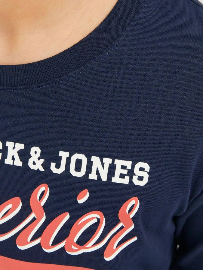 Jack & Jones Junior Shirt met lange mouwen JJELOGO TEE LS ONECK 2 COL AW23 NOOS JNR