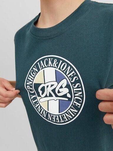 Jack & Jones Junior Shirt met print JORARTHUR TEE SS CREW NECK SN JNR
