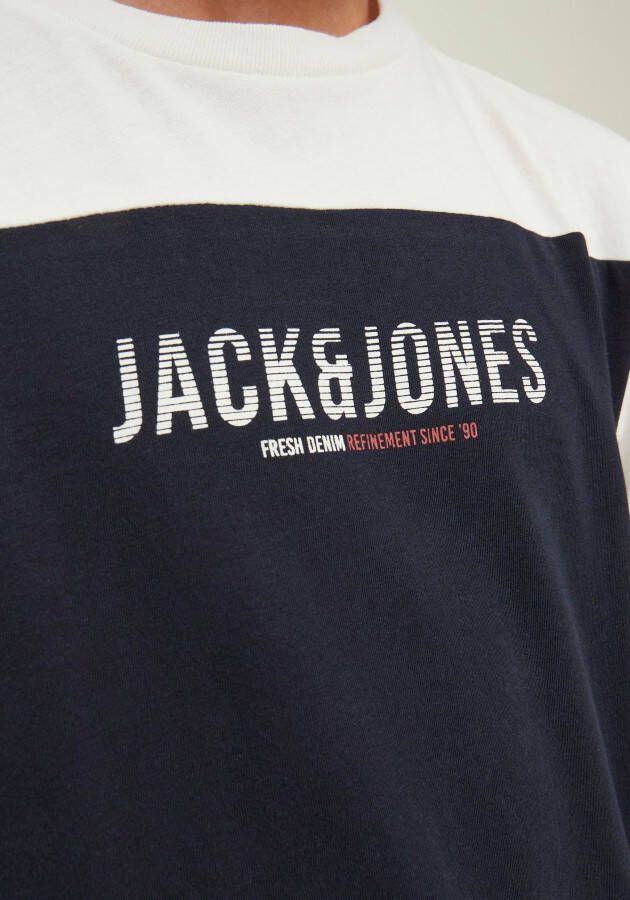 Jack & Jones Junior Shirt met ronde hals JJEDAN BLOCKING TEE