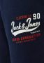 Jack & jones JUNIOR regular fit joggingbroek JPSTLOGO met logo donkerblauw Jongens Sweat 140 - Thumbnail 5