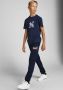 Jack & jones JUNIOR regular fit joggingbroek JPSTLOGO met logo donkerblauw Jongens Sweat 140 - Thumbnail 7