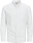 Jack & jones Slimfit Oxford Button-Down Overhemd White Heren - Thumbnail 5