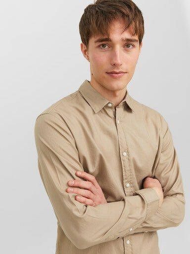 Jack & Jones Overhemd met lange mouwen JJEGINGHAM TWILL SHIRT L S NOOS