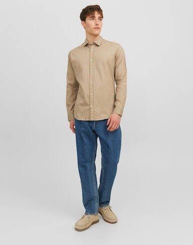 Jack & Jones Overhemd met lange mouwen JJEGINGHAM TWILL SHIRT L S NOOS