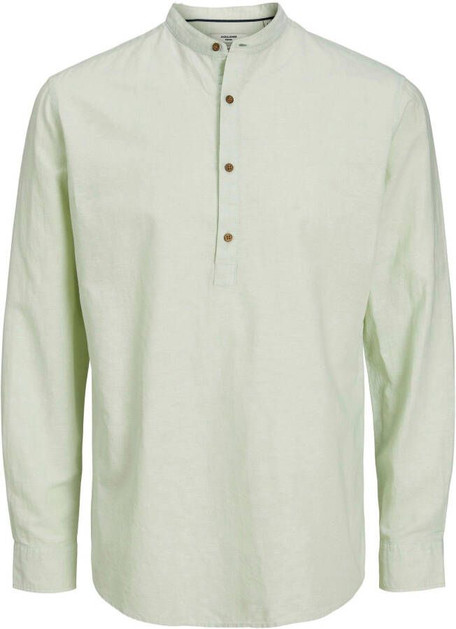 Jack & Jones Overhemd met lange mouwen JPRBLASUMMER HALF PLACKET SHIRT L S SN