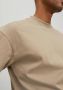 Jack & jones Jack%Jones Premium jprblakam Clean SS T -shirt neknr.: Verweerde teak losse fit | Freewear beige Heren - Thumbnail 5