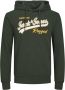 JACK & JONES PLUS SIZE hoodie JJELOGO Plus Size met printopdruk groen - Thumbnail 5