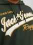 JACK & JONES PLUS SIZE hoodie JJELOGO Plus Size met printopdruk groen - Thumbnail 6