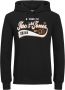 JACK & JONES PLUS SIZE hoodie JJELOGO Plus Size met printopdruk zwart - Thumbnail 5