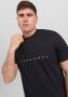JACK & JONES PLUS SIZE oversized T-shirt JJESTAR Plus Size met logo zwart - Thumbnail 6