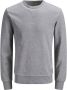 JACK & JONES PLUS SIZE sweater JJEBASIC Plus Size light grey melange - Thumbnail 5