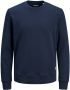 JACK & JONES PLUS SIZE sweater JJEBASIC Plus Size donkerblauw - Thumbnail 5