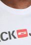 JACK & JONES PLUS SIZE T-shirt JJECORP Plus Size met logo wit - Thumbnail 7