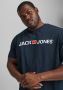 JACK & JONES PLUS SIZE T-shirt JJECORP Plus Size met logo donkerblauw - Thumbnail 7