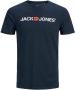 JACK & JONES PLUS SIZE T-shirt JJECORP Plus Size met logo donkerblauw - Thumbnail 5