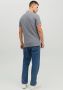 JACK & JONES ESSENTIALS gemeleerde slim fit polo JJEPAULOS van katoen navy blazer oranje - Thumbnail 5