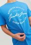 JACK & JONES regular fit T-shirt JJACE met printopdruk french blue - Thumbnail 5