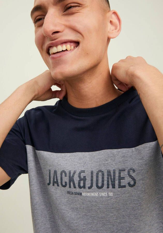Jack & Jones Shirt met ronde hals DAN BLOCKING TEE