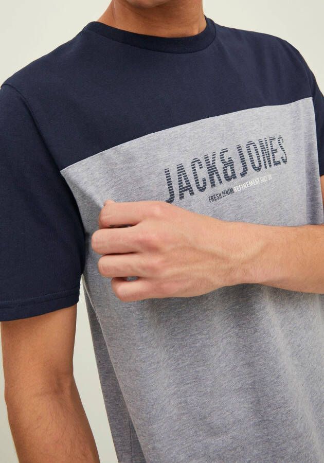 Jack & Jones Shirt met ronde hals DAN BLOCKING TEE