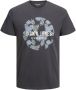 JACK & JONES regular fit T-shirt JJBECS met printopdruk asphalt - Thumbnail 3