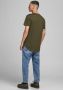 Jack & jones T-shirt met afgeronde zoom model 'ENOA' - Thumbnail 4