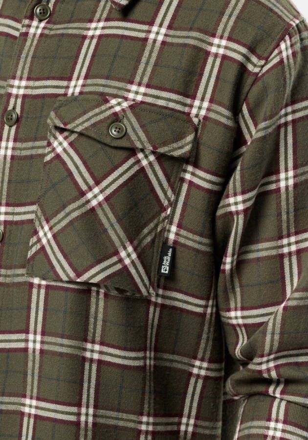 Jack Wolfskin Flanellen overhemd MORGENLUFT SHIRT M