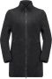 Jack Wolfskin High Curl Coat Women Fleece jas Dames XS zwart black - Thumbnail 3