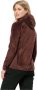 Jack Wolfskin Rotwand Hooded FZ Women Fleece jack Dames XL dark maroon dark maroon - Thumbnail 2