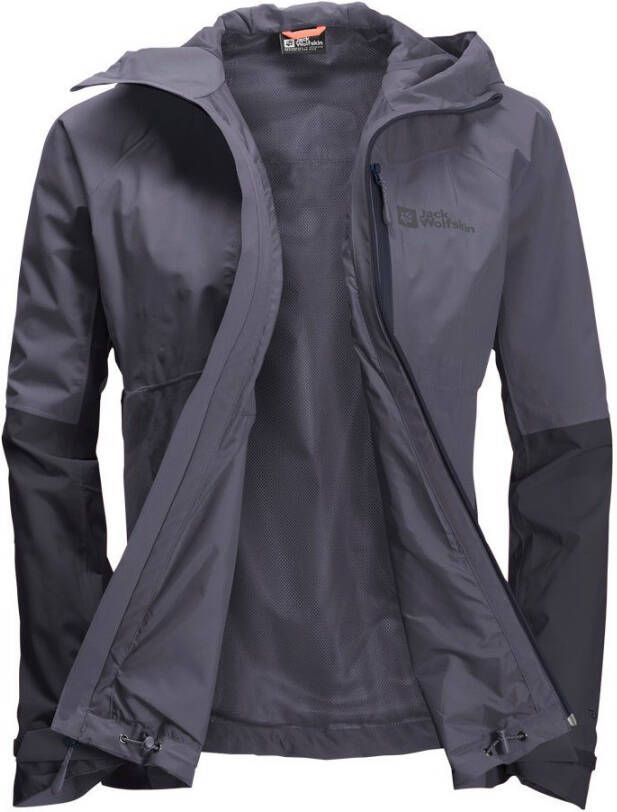 Jack Wolfskin Eagle Peak 2L Jacket Women Regenjack Dames S dolphin - Foto 9