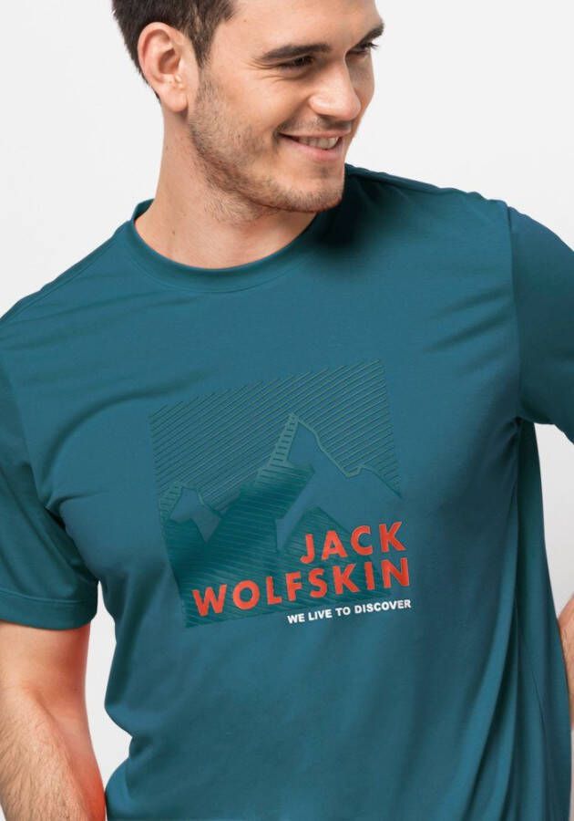 Jack Wolfskin Functioneel shirt Hiking S S graphic T M