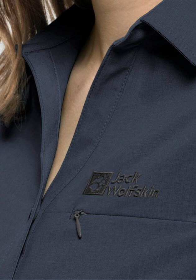 Jack Wolfskin Peak Shirt Women Wandelblouse met korte mouwen Dames S blue night blue - Foto 3
