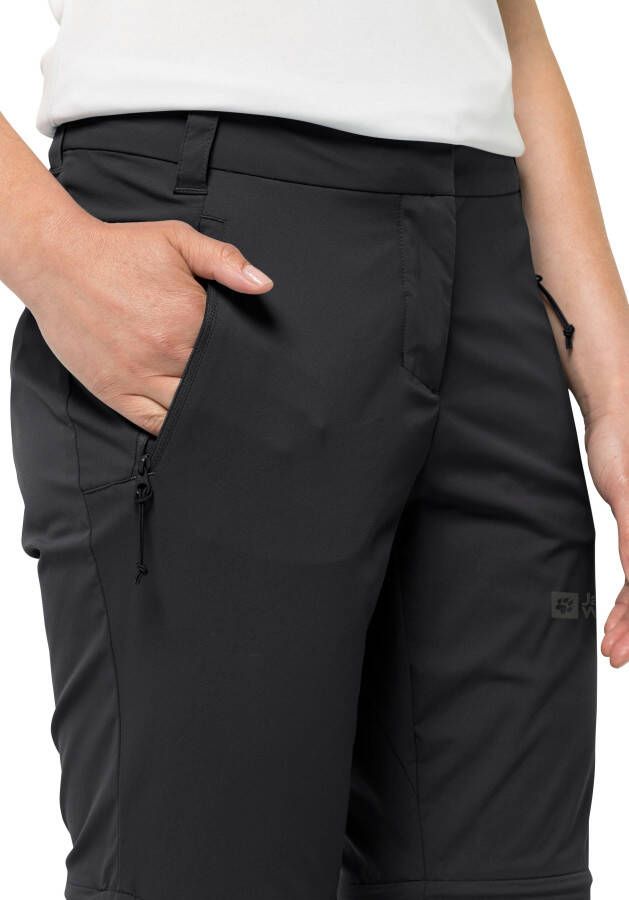 Jack Wolfskin Glastal Zip Off Pants Women Zip-Off-wandelbroek Dames 42 zwart black - Foto 4