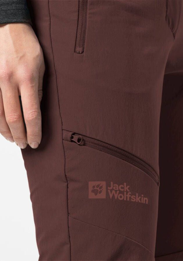 Jack Wolfskin Holdsteig Pants Women Softshell-wandelbroek Dames 46 dark maroon dark maroon - Foto 5