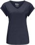 Jack Wolfskin Coral Coast T-Shirt Women Dames T-shirt XS blue night blue - Thumbnail 3
