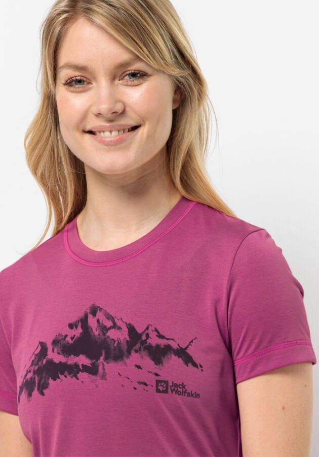 Jack Wolfskin Hiking S S T-Shirt Women Dames T-shirt S new magenta new magenta - Foto 3