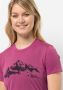 Jack Wolfskin Hiking S S T-Shirt Women Dames T-shirt S new magenta new magenta - Thumbnail 3