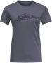 Jack Wolfskin Hiking S S T-Shirt Women Dames T-shirt M dolphin - Thumbnail 2