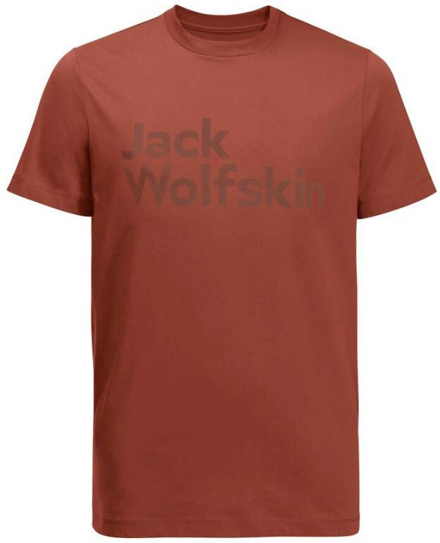 Jack Wolfskin Essential Logo T-Shirt Men T-shirt van biologisch katoen Heren S carmine - Foto 3