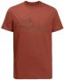 Jack Wolfskin Essential Logo T-Shirt Men T-shirt van biologisch katoen Heren L carmine - Thumbnail 3