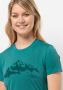 Jack Wolfskin Hiking S S T-Shirt Women Dames T-shirt XS petrol - Thumbnail 2