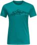 Jack Wolfskin Hiking S S T-Shirt Women Dames T-shirt XS petrol - Thumbnail 3