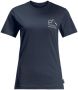 Jack Wolfskin Bergliebe T-Shirt Women Dames T-shirt van biologisch katoen XS blue night blue - Thumbnail 4