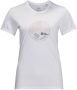 Jack Wolfskin Crosstrail Graphic T-Shirt Women Functioneel shirt Dames XXL wit white cloud - Thumbnail 5